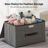 Fold Non Woven Fabric Storage Box Gray Home Supplies Clothing Underwear Sock And Kid Toy Storage Organizer Cosmetics