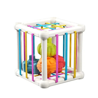 Montessori Baby Shape Sorter Cube – Colorful Blocks Sorting Game for Infant Learning & Cognitive Development