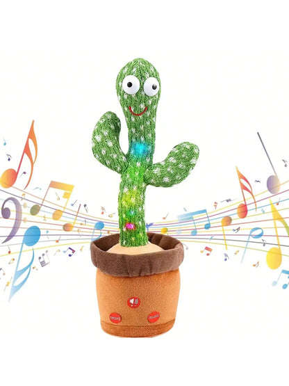 Dancing & Talking Cactus Toy – Singing, Mimicking, and Recording Interactive Plush for Babies & Kids