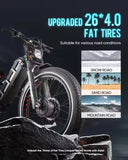 Romeo Pro 2 Electric Fat Tire Bike – 3000W, 26” x 4.0 Fatbike, Off-Road Hybrid Cargo E-Bike