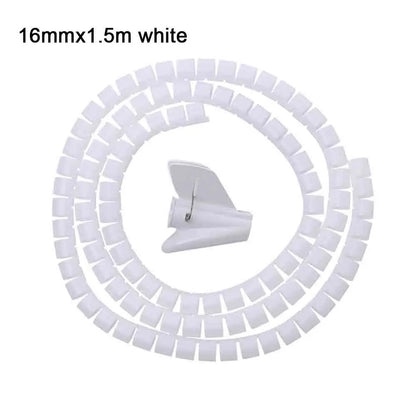 Flexible Spiral Cable Organizer – 1.5m/2m, 10mm/16mm, Cord Protector & Cable Management