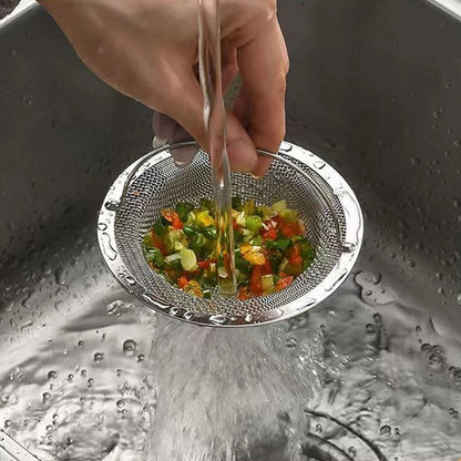 1Pc Stainless Steel Kitchen Sink Filter Kitchen Garbage Food Residue Dishsink Filter Bathroom Hair Catcher Keep Your Bathtub