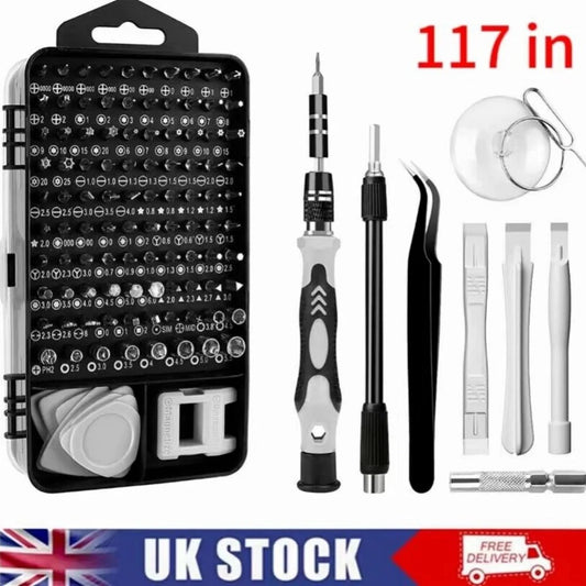 117 in 1 Magnetic Precision Screwdriver Set Computer Pc Phone Repair Tool Kit UK