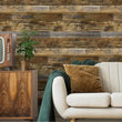 6m Realistic Wooden Effect Wallpaper Wood PanelPlanks Self Adhesive Vinyl Wrap