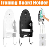Ironing Board Holder Hanger Cupboard Door Wall Mount Storage Rack Black/White