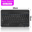 Bluetooth Wireless Keyboard & Mouse – Compatible with iOS, Android, Windows, iPad Air/Mini/Pro, Multi-Language Support (Spanish, Korean, Portuguese, Russian)