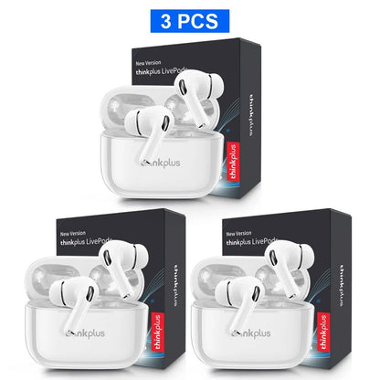 Original ThinkPlus Wireless Earbuds – Bluetooth ANC Noise Reduction, HD Mic, LED Touch Screen, Gaming & Calling Earphones