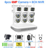 Smart Wireless CCTV System – 6MP WiFi IP Camera Kit with Dual-Lens, Audio, 8CH NVR | Home & Business Security