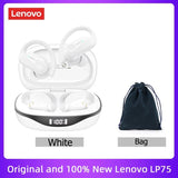 Original Lenovo LP75 TWS Earbuds – Bluetooth 5.3 Wireless Headphones, LED Display, Noise Reduction, Waterproof Headset