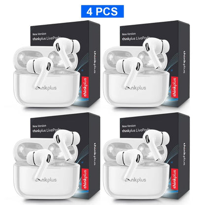 Original ThinkPlus Wireless Earbuds – Bluetooth ANC Noise Reduction, HD Mic, LED Touch Screen, Gaming & Calling Earphones