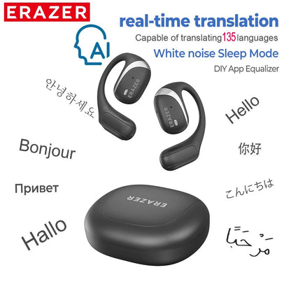Lenovo ERAZER X9 Wireless Earphones – Open-Ear Sports Bluetooth Headphones, Powerful Sound, Noise Reduction, Waterproof, Mic