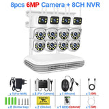 Smart Wireless CCTV System – 6MP WiFi IP Camera Kit with Dual-Lens, Audio, 8CH NVR | Home & Business Security