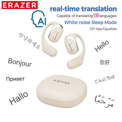 Lenovo ERAZER X9 Wireless Earphones – Open-Ear Sports Bluetooth Headphones, Powerful Sound, Noise Reduction, Waterproof, Mic