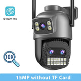 BESDER 15MP PTZ WiFi Camera – Outdoor Dual-Screen IP Cam, 10X Zoom, 10MP Security, Human Detection, O-Kam Pro