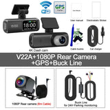 Soam 4K+1080P Dual Dash Cam – Car Camera Recorder with GPS, WiFi, 24H Parking Monitor, Black Box DVR
