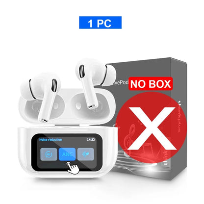 Original ThinkPlus Wireless Earbuds – Bluetooth ANC Noise Reduction, HD Mic, LED Touch Screen, Gaming & Calling Earphones