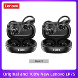 Original Lenovo LP75 TWS Earbuds – Bluetooth 5.3 Wireless Headphones, LED Display, Noise Reduction, Waterproof Headset