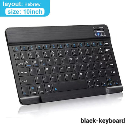 Bluetooth Wireless Keyboard & Mouse – Compatible with iOS, Android, Windows, iPad Air/Mini/Pro, Multi-Language Support (Spanish, Korean, Portuguese, Russian)