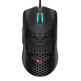 M1 Wired Lightweight Gaming Mouse – 69g Ultralight Honeycomb Shell, RGB Backlit, 6400 DPI, Ergonomic for PC, Mac & Laptop