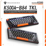 Machenike K500A-B84 75% TKL Mechanical Keyboard – Hot-Swappable, Wired Gaming Keyboard, 6-Color Backlit, 84 Keys for PC & Laptop