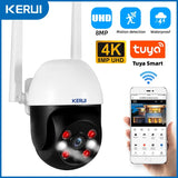 KERUI 10MP 5K PTZ WiFi Camera – 4K/8MP/5MP Dual-Lens IP Camera, Tuya Smart Outdoor CCTV Security
