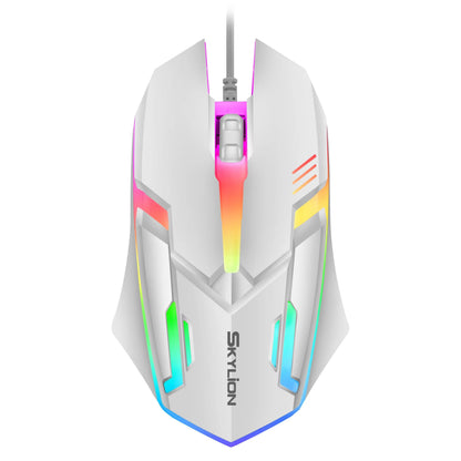 F1 Wired Gaming & Office Mouse – 3 Keys, Colorful Lighting, Compatible with Windows & macOS