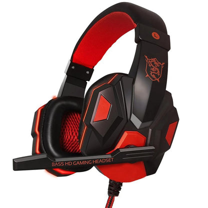 3.5mm Wired Gaming Headset – Adjustable Mic, Bass Stereo Sound, for PC, PS4, PS5, Xbox, Laptop & Smartphone