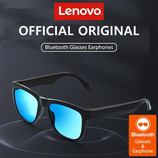 New Lenovo Lecoo C8 Smart Glasses – Wireless Bluetooth Sunglasses with HD Mic, Sports Headset & Hands-Free Calling