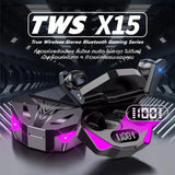X15 TWS Gaming Earphones – Wireless Bluetooth Headset with Mic, 9D Stereo Sound, HiFi Bass, for All Phones