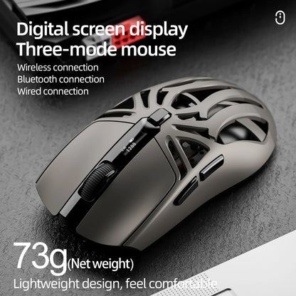 SMAILWOLF RS8 Gaming Mouse – 10000 DPI, 1000Hz, Bluetooth & 3-Mode Connection, Lightweight Macro Mouse for PC & Laptop