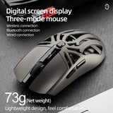 SMAILWOLF RS8 Gaming Mouse – 10000 DPI, 1000Hz, Bluetooth & 3-Mode Connection, Lightweight Macro Mouse for PC & Laptop