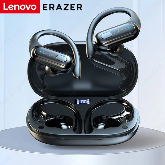 Lenovo ERAZER XT60 Sports Earbuds – Wireless Bluetooth Headphones, HiFi Sound, Noise Reduction, Earhook Design, Mic Headset