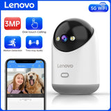 Lenovo 3MP 5G WiFi Smart Mini PTZ Camera – Indoor Security, Auto Tracking, Wireless Baby Monitor & CCTV