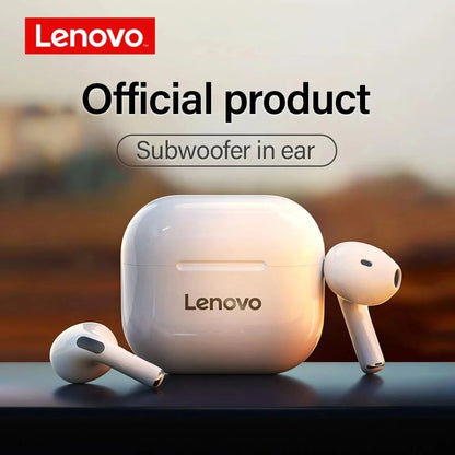 Original Lenovo LP40 TWS Earbuds – Wireless Bluetooth Headphones, Touch Control, Stereo Sound, Sport Headset for Android & iPhone