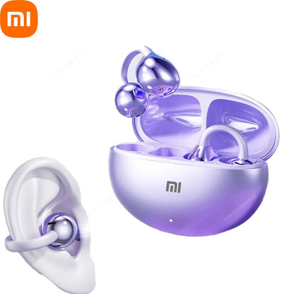Xiaomi Open-Ear Clip Earbuds – ENC Noise-Canceling Wireless Bluetooth 5.4 Headphones with Mic for Android & iOS