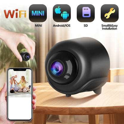 Mini Wireless WiFi Camera – Baby Monitor, Indoor Security, Night Vision, IP Surveillance Recorder