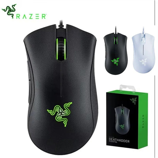 Razer DeathAdder Essential Wired Gaming Mouse – 6400 DPI, 5 Programmable Buttons, for PC & Laptop Gamers