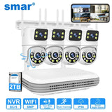 Smart Wireless CCTV System – 6MP WiFi IP Camera Kit with Dual-Lens, Audio, 8CH NVR | Home & Business Security