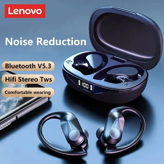 Original Lenovo LP75 TWS Earbuds – Bluetooth 5.3 Wireless Headphones, LED Display, Noise Reduction, Waterproof Headset