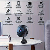 Mini Wireless WiFi Security Camera – Night Vision, Motion Detection, Rechargeable Battery, Easy Mount, App-Controlled