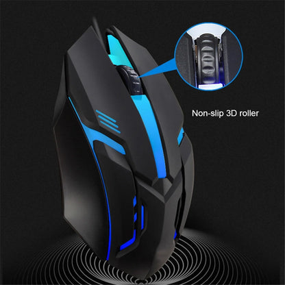 E-Sports USB Wired Gaming Mouse – 5000 DPI, Colorful LED, Optical Mouse for PC & Laptop