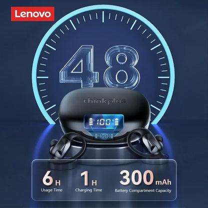Original Lenovo LP75 TWS Earbuds – Bluetooth 5.3 Wireless Headphones, LED Display, Noise Reduction, Waterproof Headset