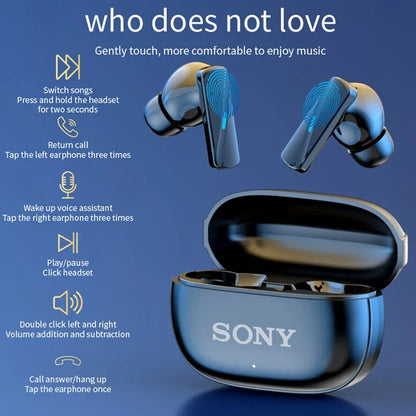 Sony True Wireless Bluetooth Earphones – In-Ear Waterproof Earplugs, Flip Cover, Fitness & Motion Music Headset