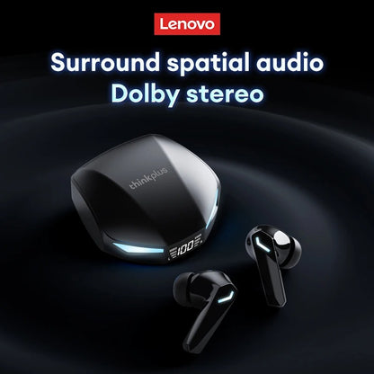 New Lenovo GM2 Pro Max Wireless Earbuds – Bluetooth 5.4, LED Display, Waterproof, Low Latency Gaming Headset