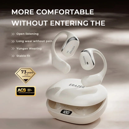 Lenovo ERAZER X9 Wireless Earphones – Open-Ear Sports Bluetooth Headphones, Powerful Sound, Noise Reduction, Waterproof, Mic