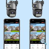 BESDER 15MP PTZ WiFi Camera – Outdoor Dual-Screen IP Cam, 10X Zoom, 10MP Security, Human Detection, O-Kam Pro