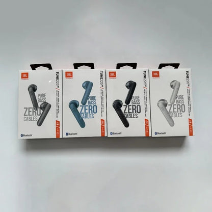 Original JBL Tune 225TWS True Wireless Earbuds – Bluetooth Stereo Headphones, Deep Bass Sound, Headset with Mic