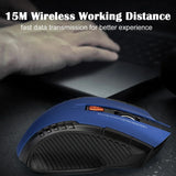2.4GHz Wireless Gaming Mouse – Adjustable 1000-1600 DPI, USB Receiver, for MacBook Air/Pro & PC