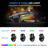 Rechargeable Bluetooth Gaming Mouse – Wireless, Ergonomic, 5500 DPI, for PC, Laptop & iPad