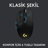 Logitech G102 USB Wired Gaming Mouse – 8000 DPI, Rainbow Optical Effect, for PC, Mac & Laptop